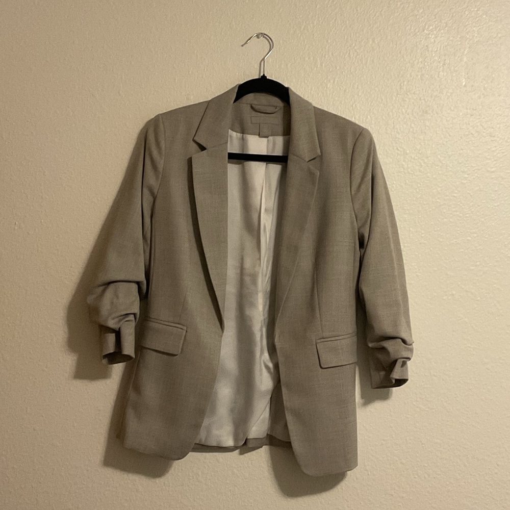 H&M Grey Neutral Blazer